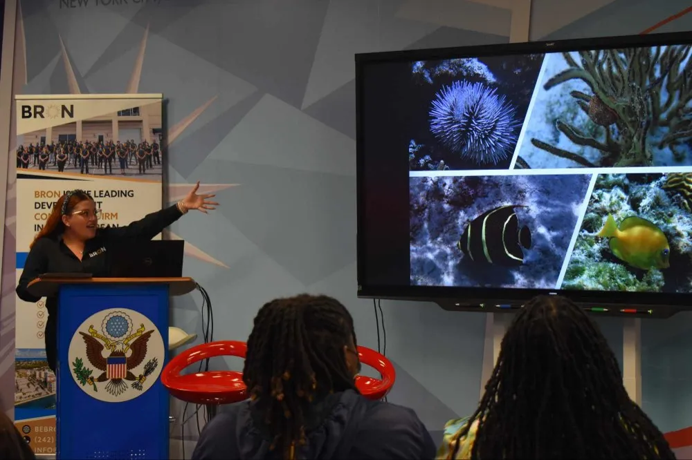 Jr environmental scientist Franchesca talks species of fish